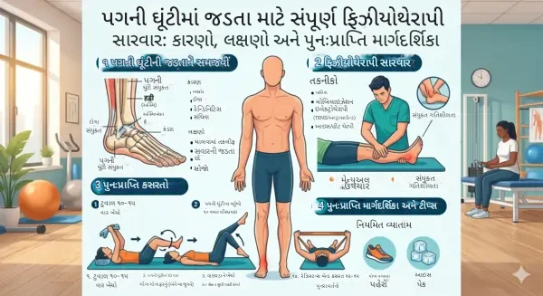ઘૂંટીની જકડન (Ankle Stiffness) માટે ફિઝિયોથેરાપી