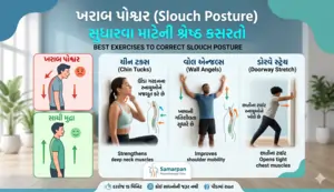 ખરાબ પોશ્ચર (Slouch Posture) સુધારવા માટેની શ્રેષ્ઠ કસરતો