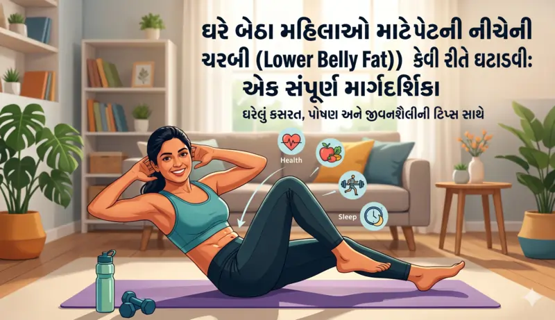 ઘરે બેઠા મહિલાઓ માટે પેટની નીચેની ચરબી (Lower Belly Fat) કેવી રીતે ઘટાડવી