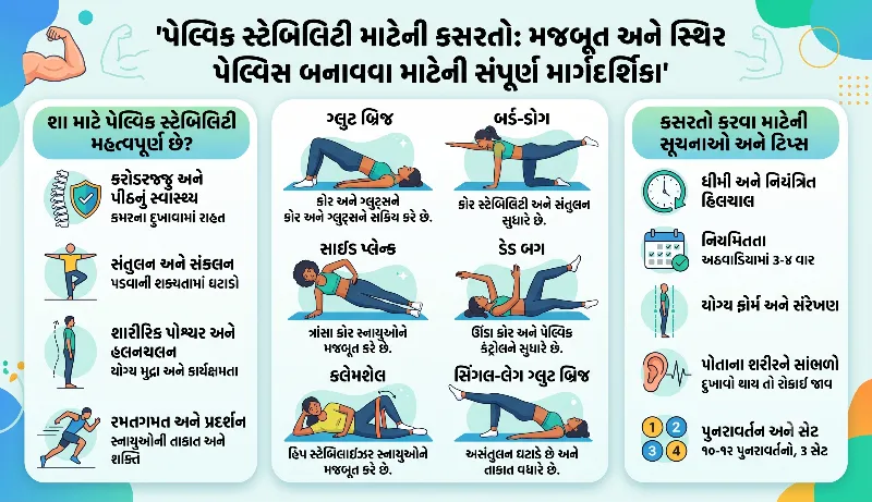 પેલ્વિક સ્ટેબિલિટી માટેની કસરતો