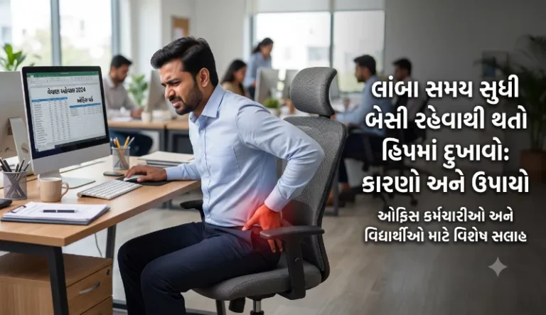 લાંબા સમય સુધી બેસી રહેવાથી થતો હિપમાં દુખાવો