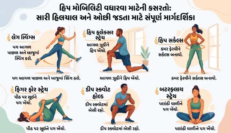 હિપ મોબિલિટી વધારવા માટેની કસરતો