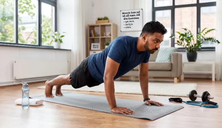 Muscle Gain માટે ઘરે કરી શકાય તેવી શ્રેષ્ઠ Exercises