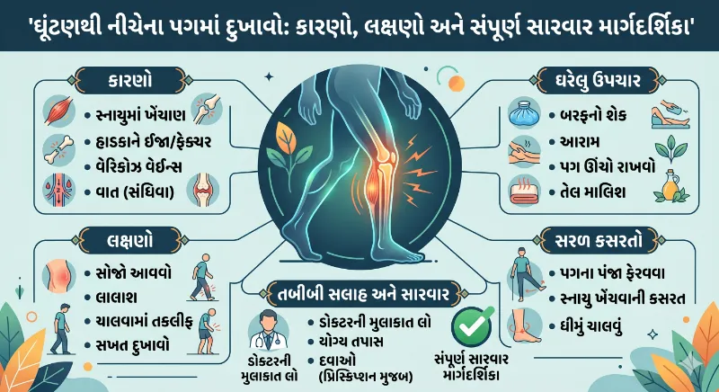 ઘૂંટણથી નીચેના પગમાં દુખાવો
