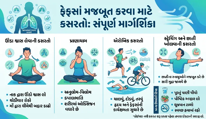 ફેફસાં મજબૂત કરવા માટે કસરતો