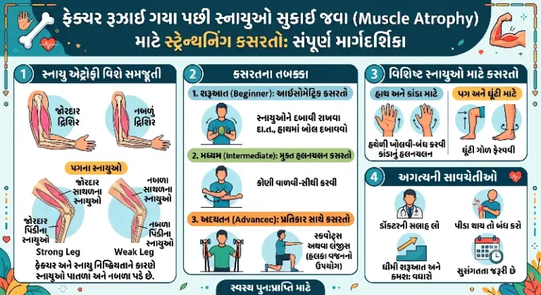 ફ્રેક્ચર પછી Muscle Atrophy માટે સ્ટ્રેન્થનિંગ કસરતો સંપૂર્ણ માર્ગદર્શિકા