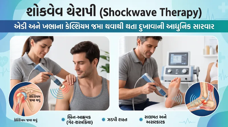 શોકવેવ થેરાપી એડી અને ખભાના દુખાવાની સારવાર